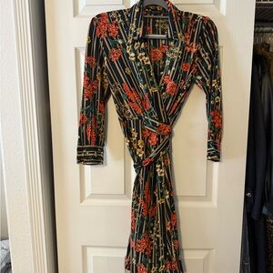 Zara Black Floral Long Sleeve Dress